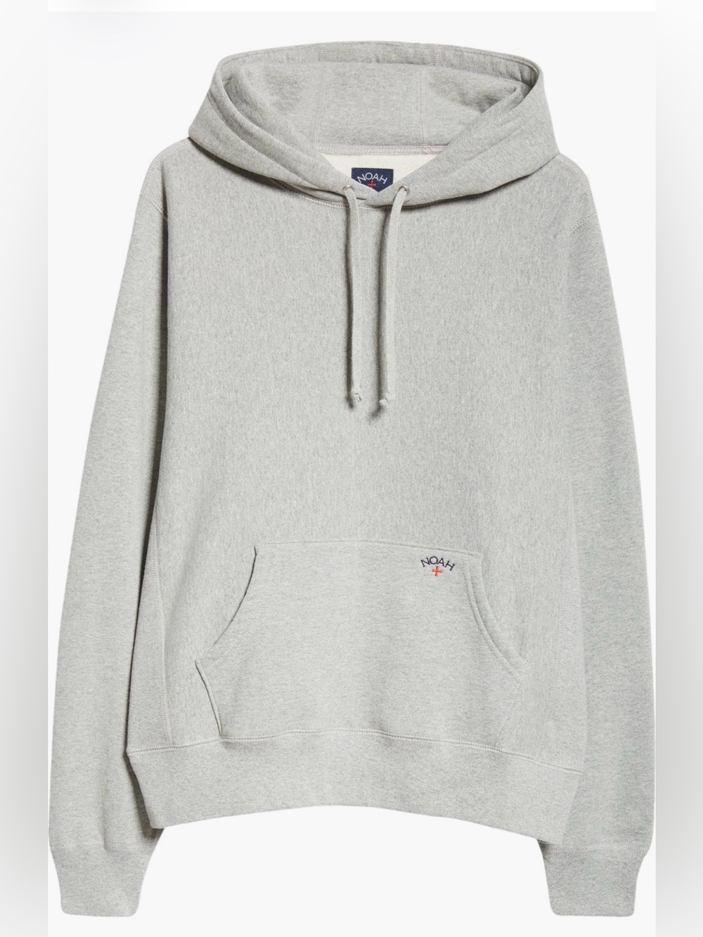 NOAH NYC Classic Logo Hoodie Heather Gray Men’s L Embroidered